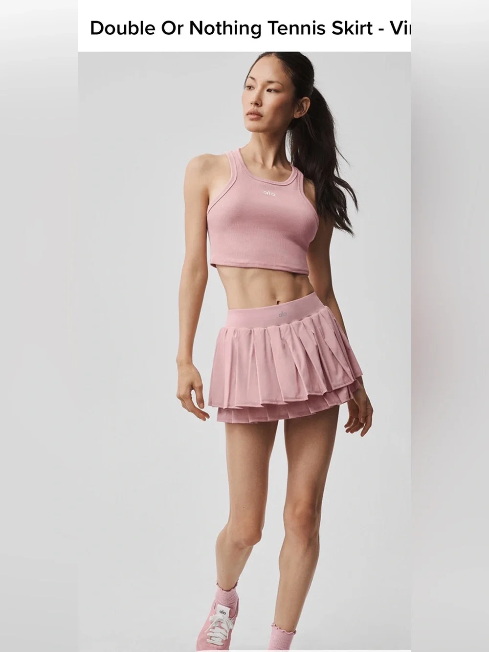ALO Yoga Double Or Nothing Tennis Skirt-NWT!!